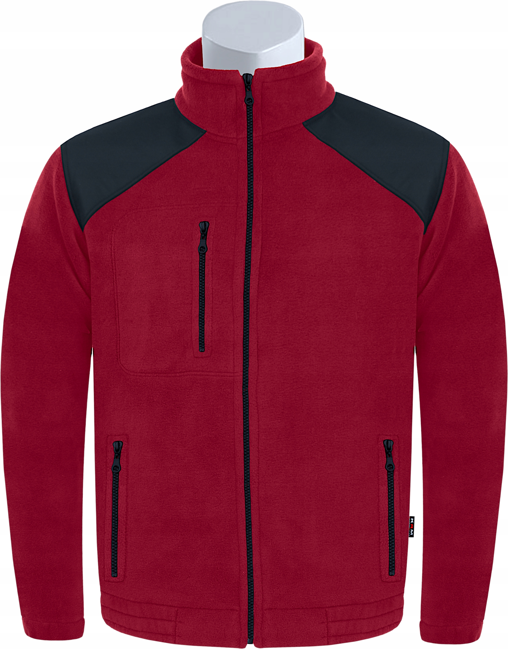 

Ciepła Bluza Polar 550g/m2 Kurtka 6XL czer. Polska