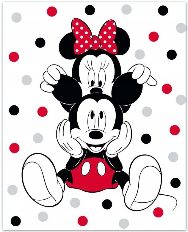 

kocyk koc polarowy Myszka Minnie 100x140