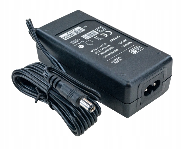 ERD60W12V Zasilacz Impulsowy Sieciowy Desktop 60W 12V 5A Do Kamer Mw Power