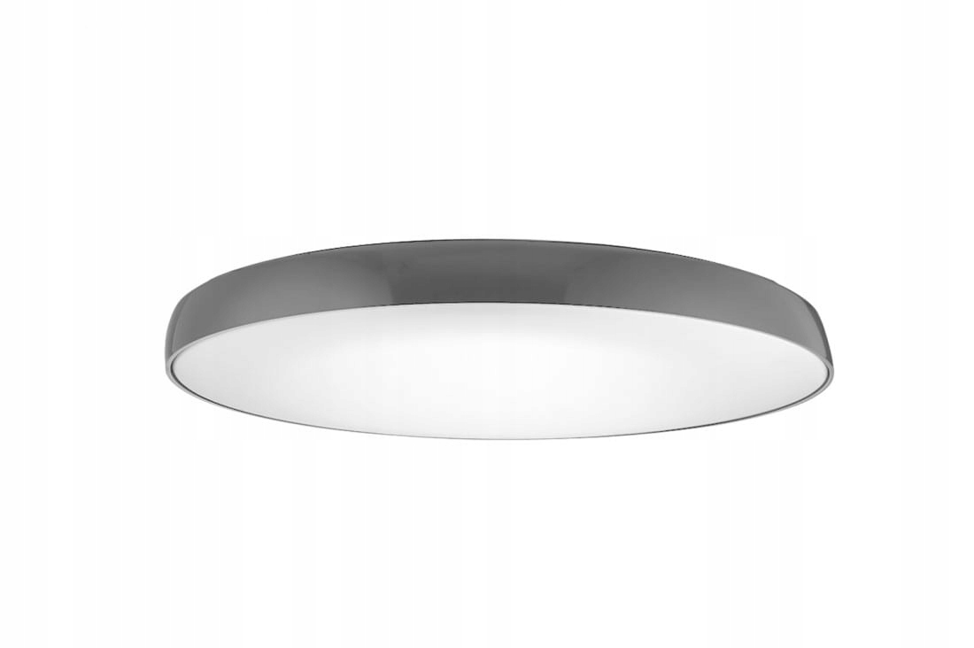 Okrągła lampa sufitowa szara, plafon 58cm Led 49W 4000K do salonu Azzardo