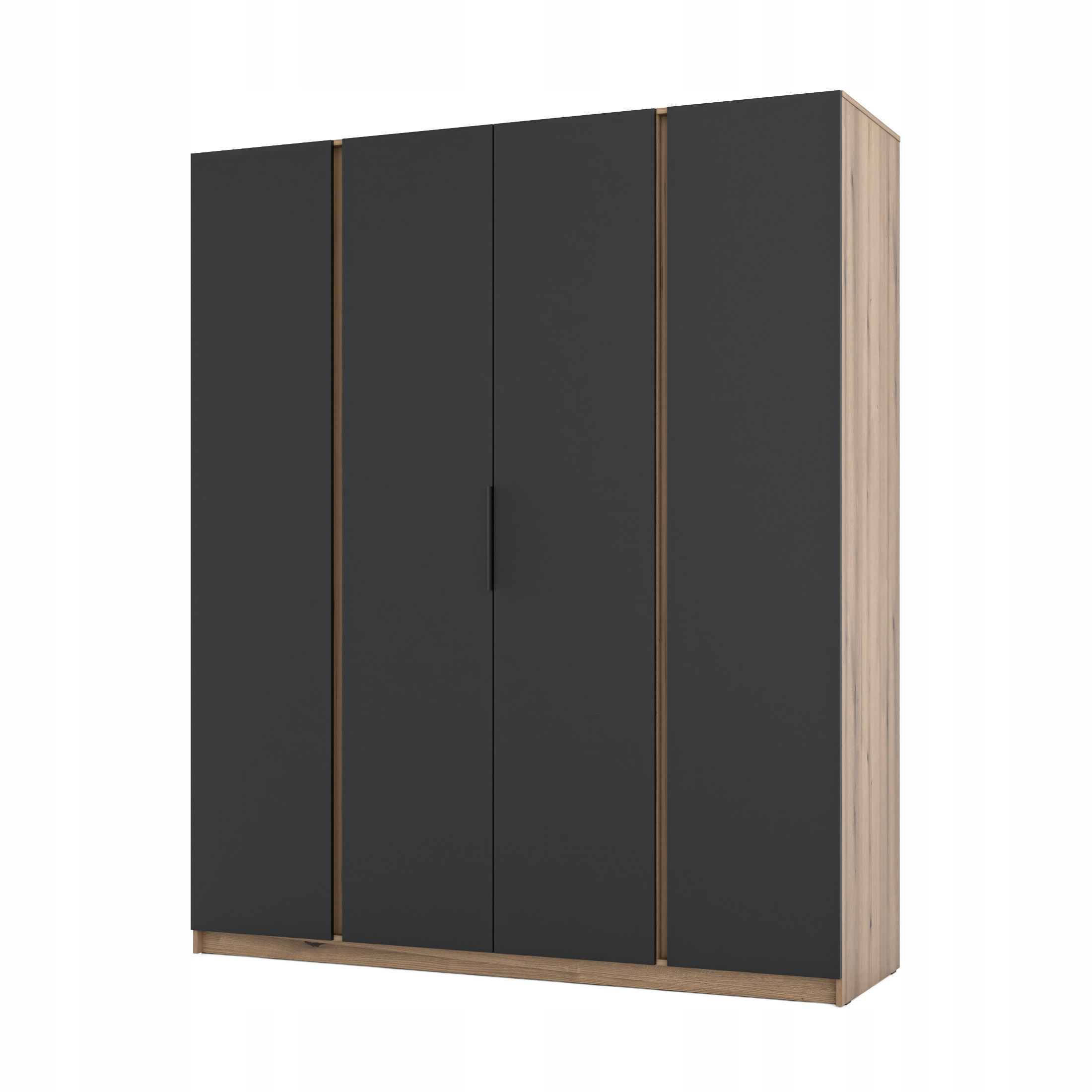 Skříň do předsíně a ložnice 4-dveřová s policemi Dravero Ev/bl 4F