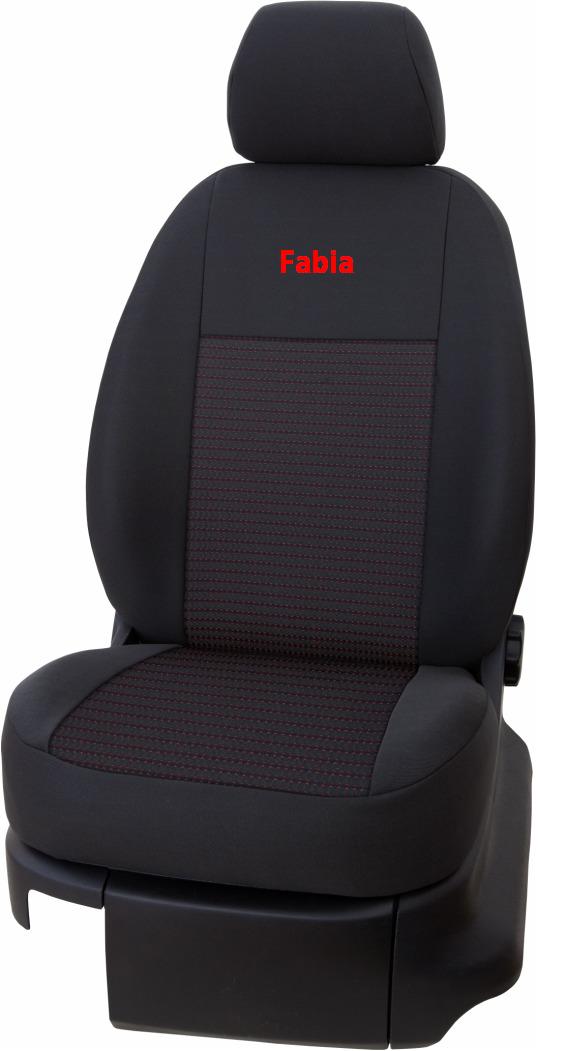 Autopoťahy Tkanina red Fabia I
