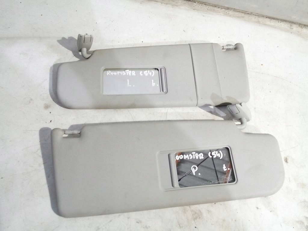 Skoda Roomster covers przeciwsloneczne right and left