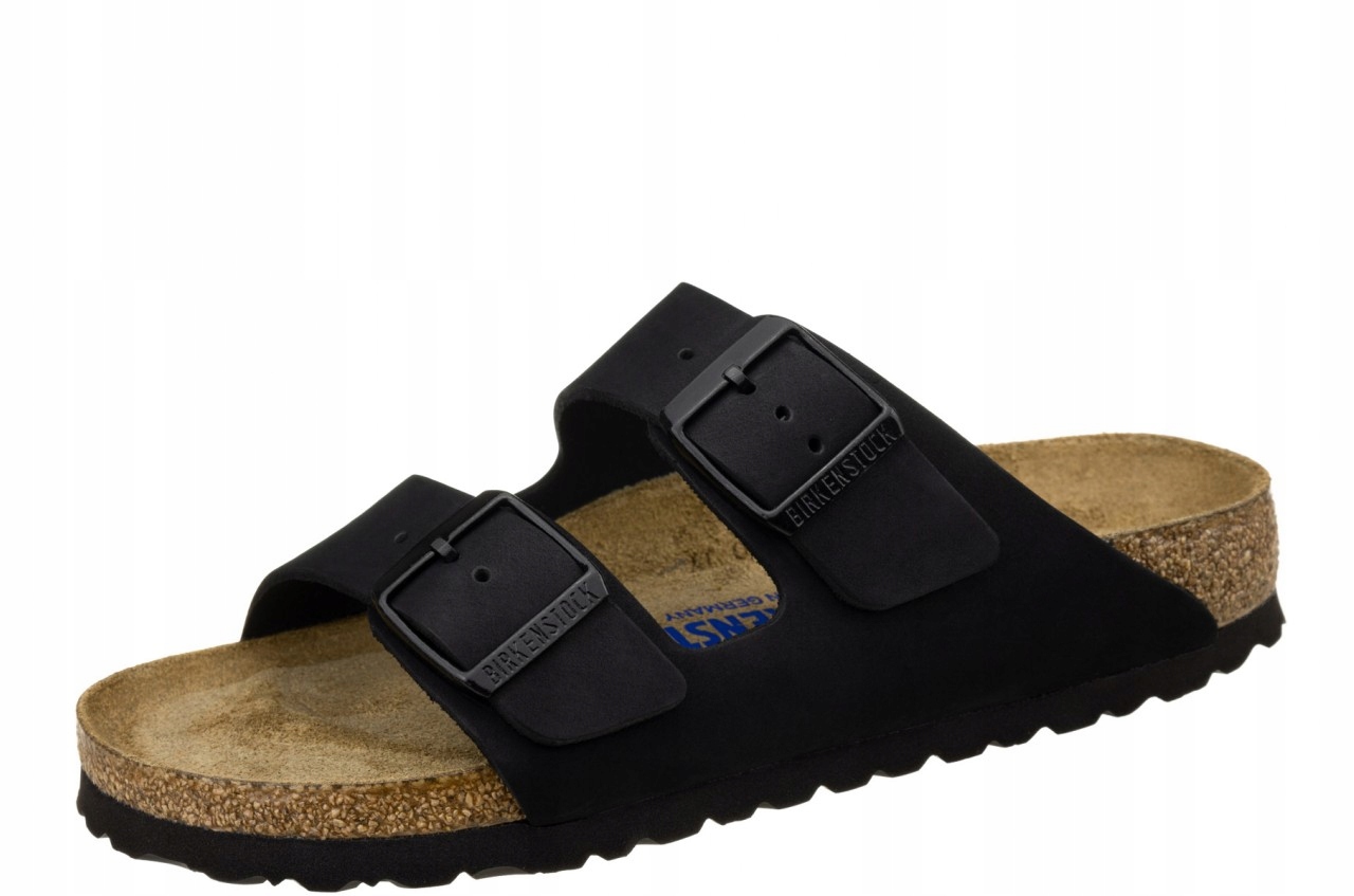 

Birkenstock Arizona skórzane czarne klapki 36