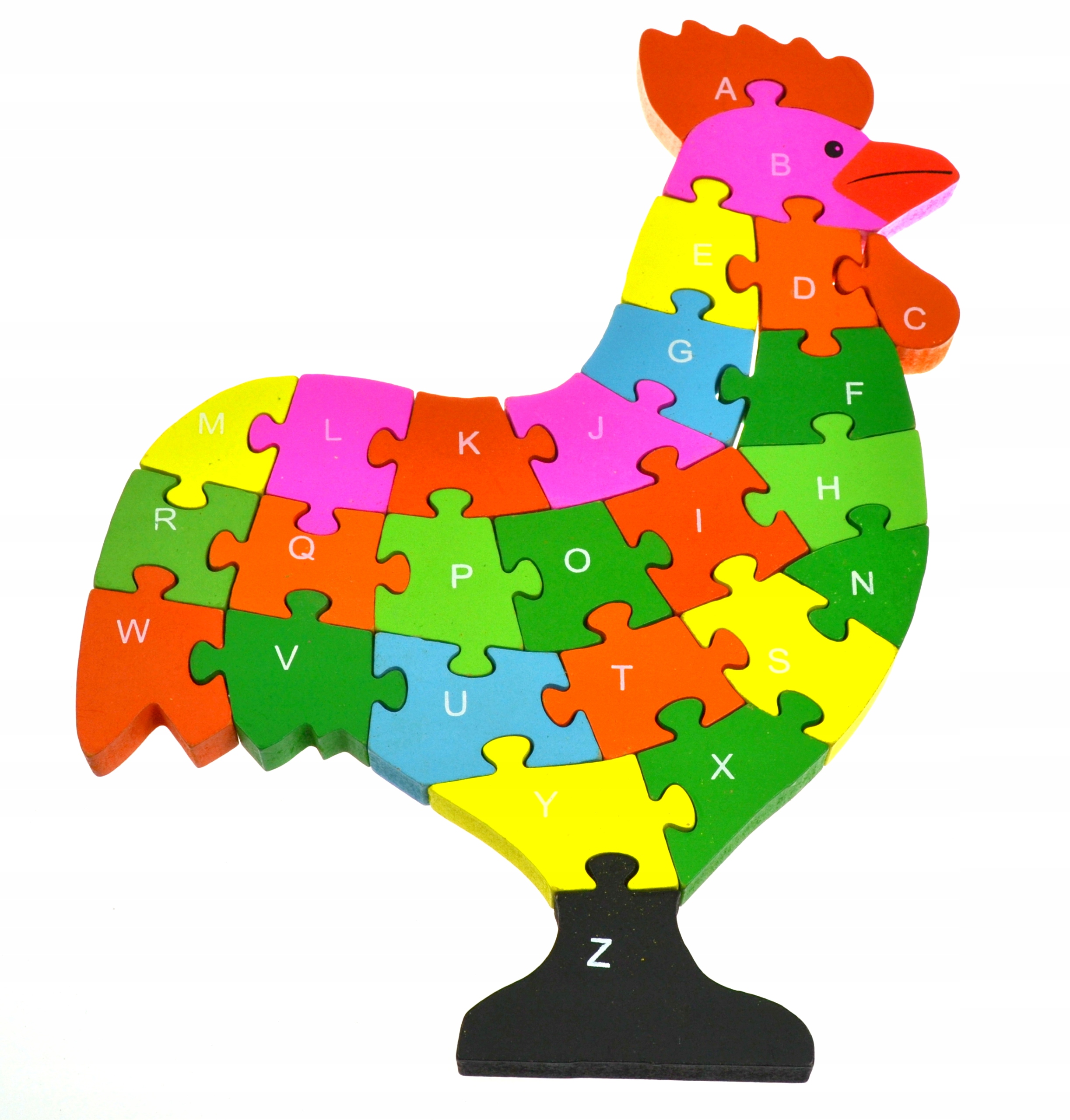 

Grube Klocki Edukacyjne Układanka Alfabet Cyfry