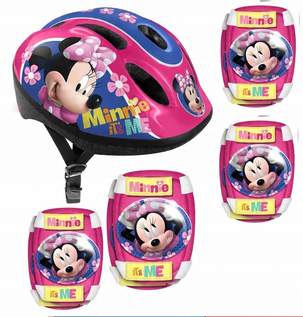 

Myszka Miki Minnie Zestaw Kask 4 Ochraniacze Rower