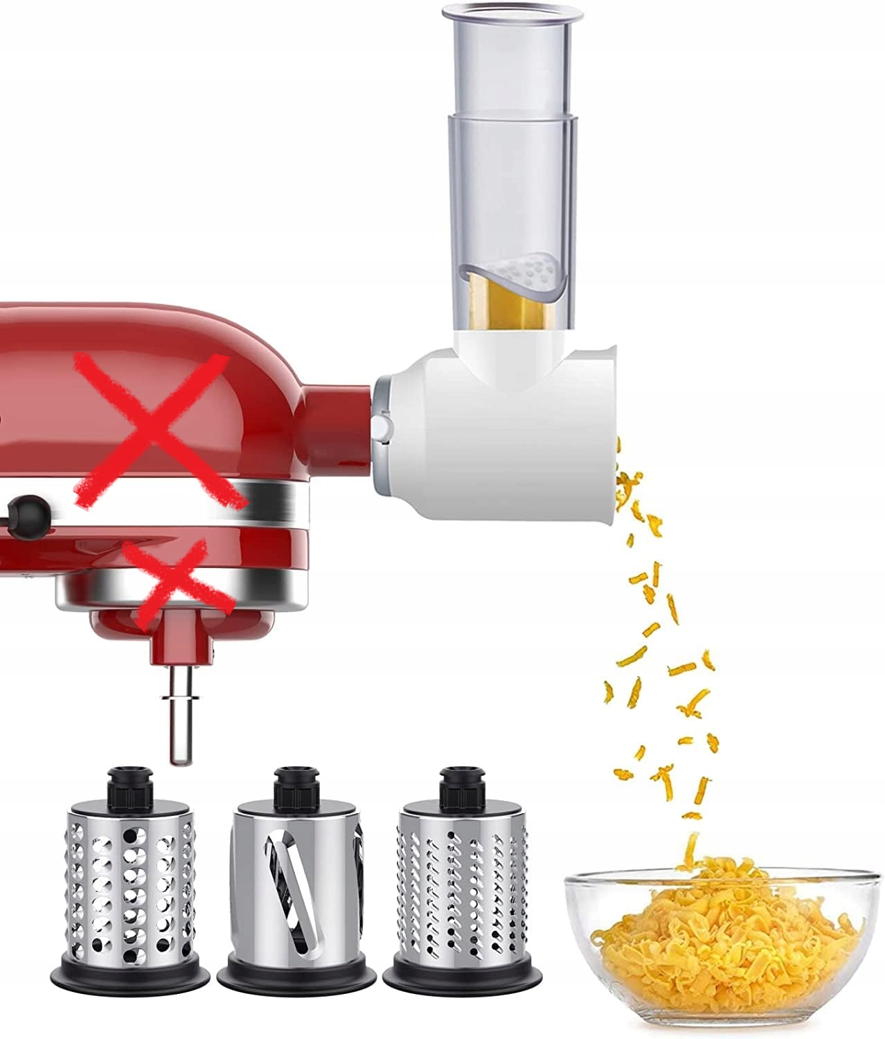 Gvode G1806 multifunkční sekáček na zeleniny pro robotické saláty KitchenAid