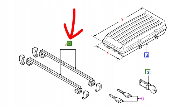 BAGAŻNIK DACHOWY FORD MONDEO Mk3 KOMBI 2000-