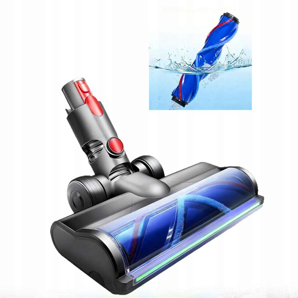 Szczotka Turbo Głowica Mop Z Led Do Dyson V7 V8 V10 V11 V15