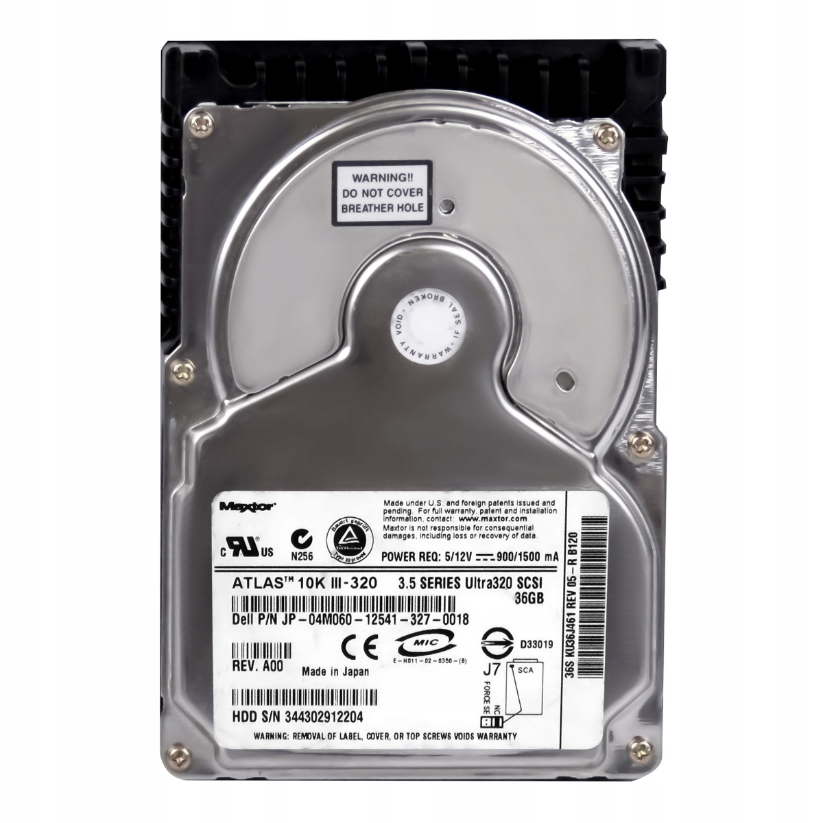 Dell 04M060 36GB 10K 8MB Scsi U320 3.5'' KU36J461