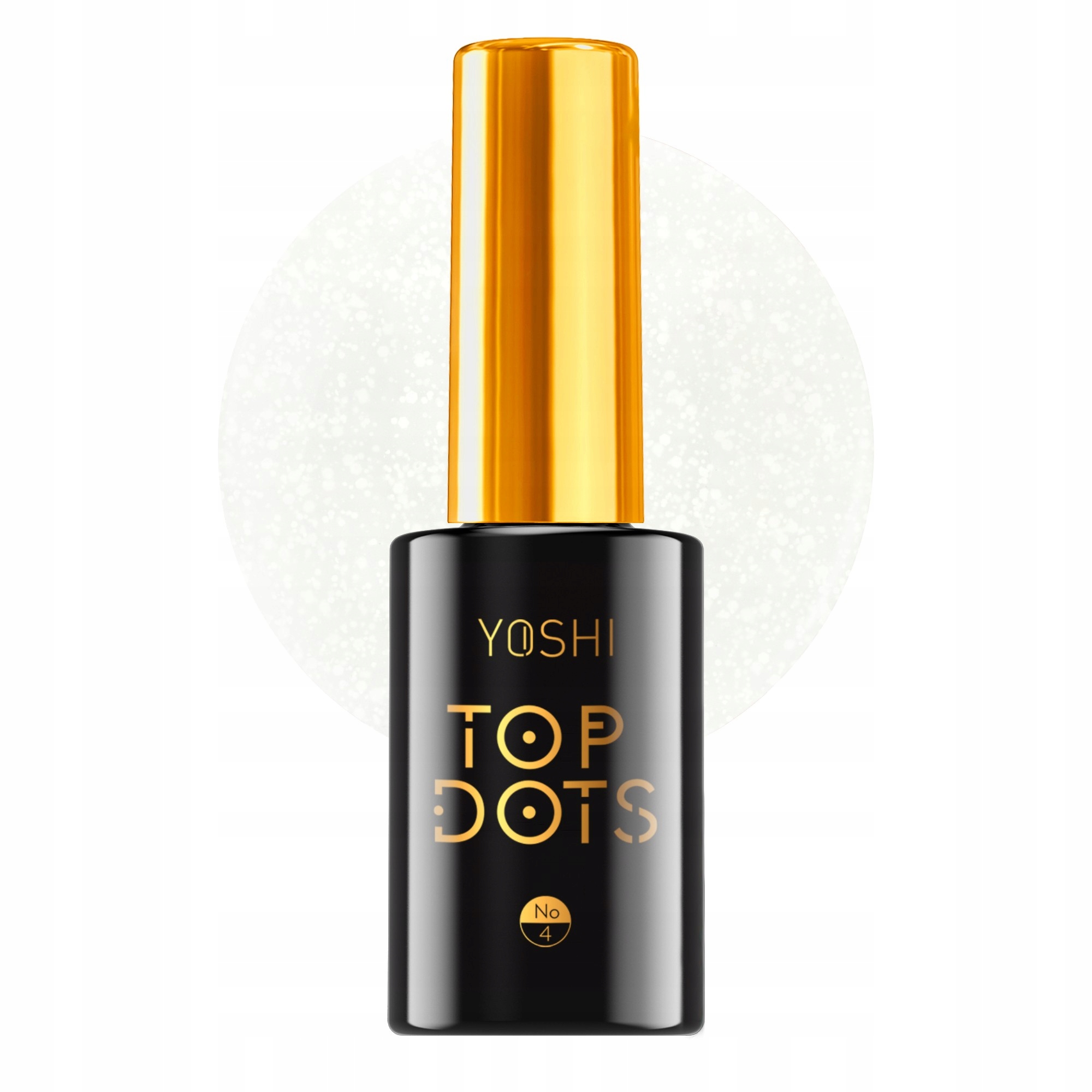Top Dots NO.4 YOSHI Matowy top białe drobinki 10ml