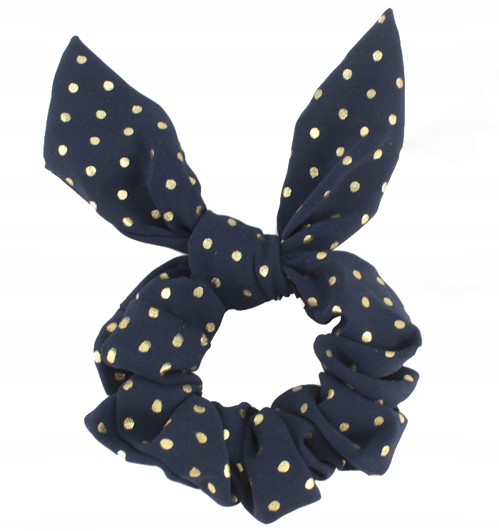 

Gumka Do Włosów Profilowana Kokardka Granatowa