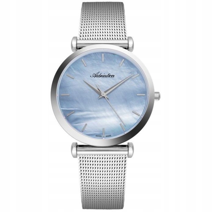 Dámské hodinky Adriatica stříbrný mesh náramek A3713.511ZQ/T