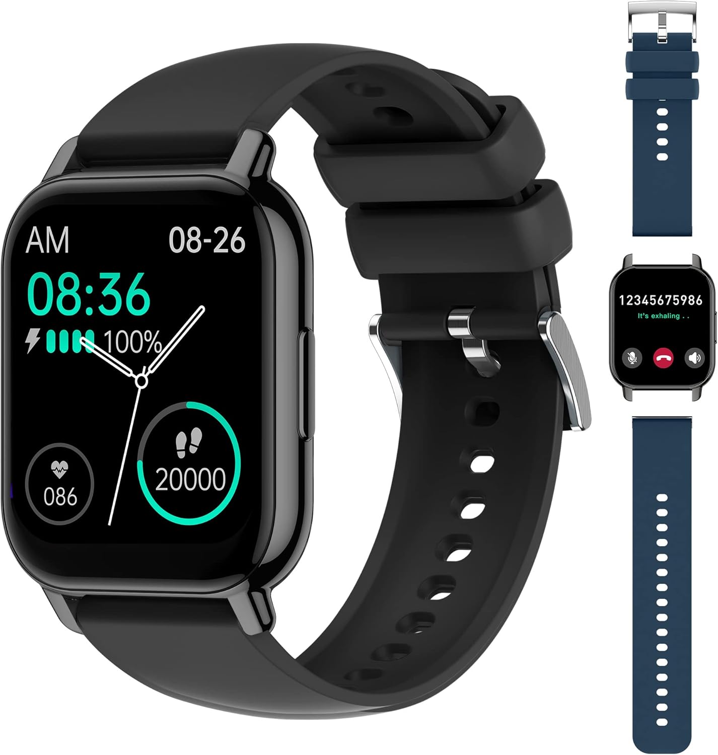 Chytré Hodinky Pulzoměr Krokoměr Cuteluding 1,85" Bluetooth LCD Pro