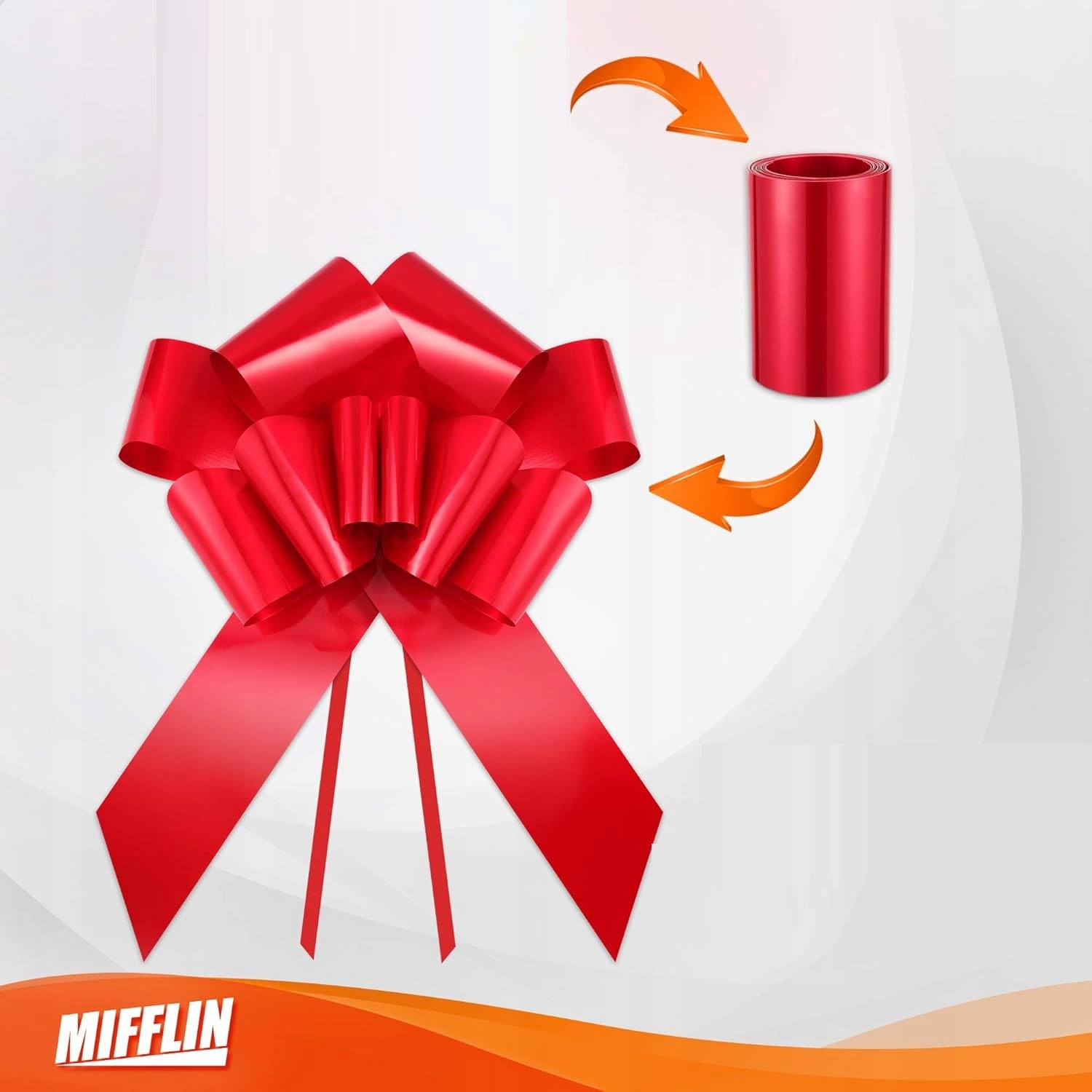 DUŻA CZERWONA KOKARDA XXL KUPNO SAMOCHODU AUTA MIESZKANIA DOMU PREZENT 75cm Rodzaj inny