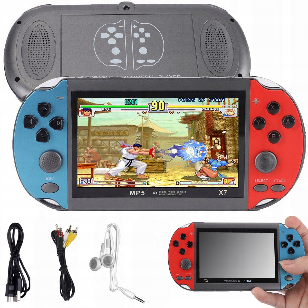 Konsola MP5 Do Gier 4.3 Cala 8GB 64BIT 2000 Gier