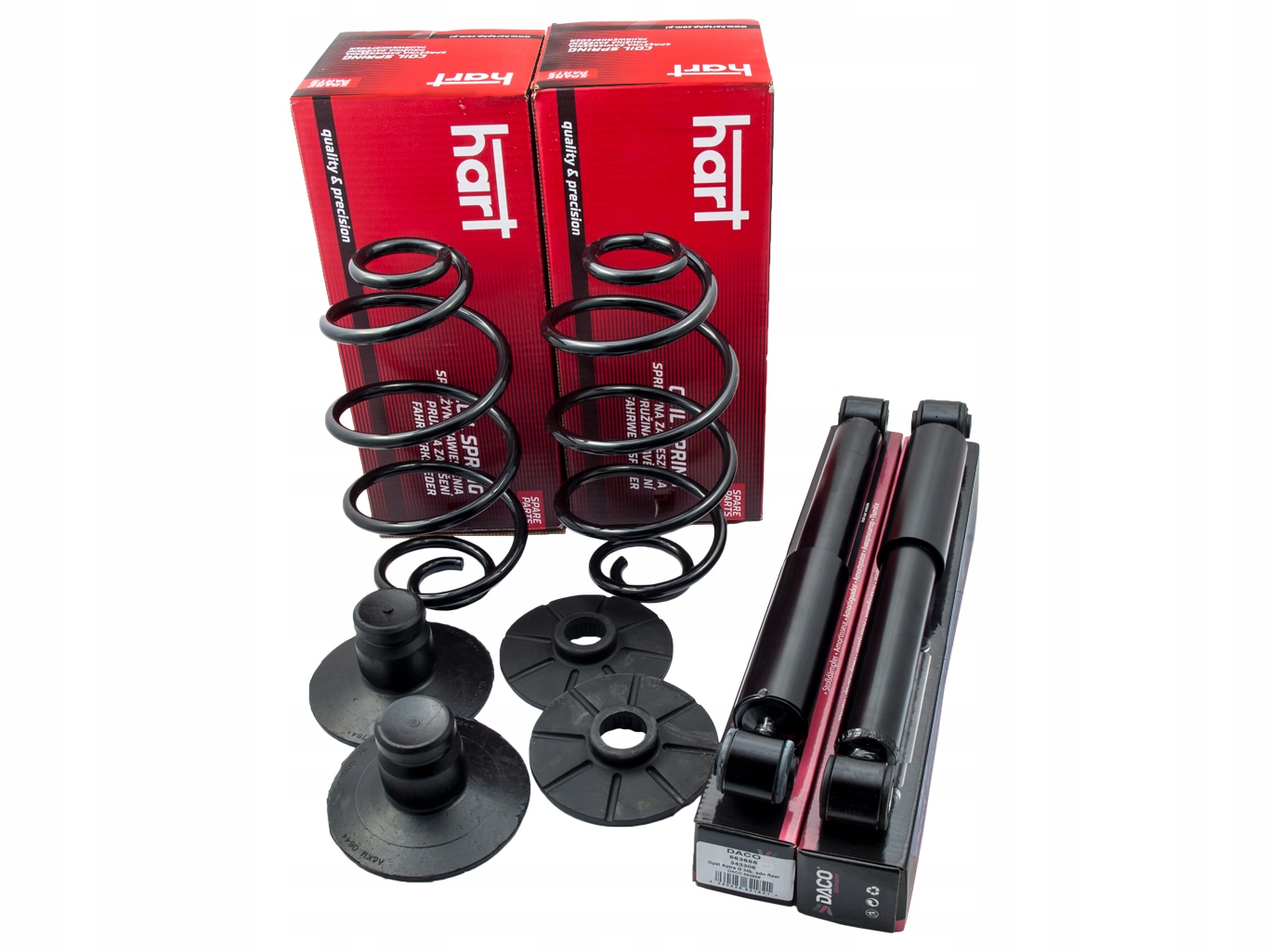 SPRĘŻYNY AMORTYZATORY ODBOJE GUMY OPEL ASTRA G HB