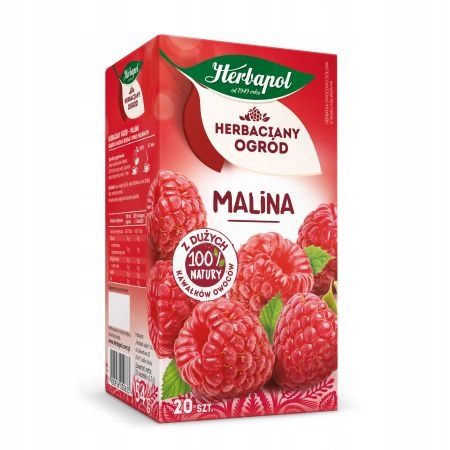 Levně 8 x Herbapol Ovocno-bylinný čaj Malina Čajová zahrada 54 g