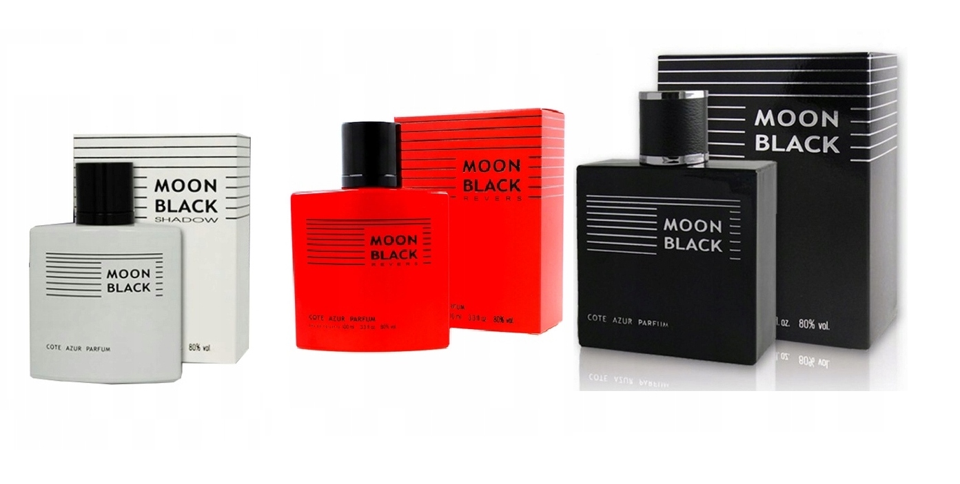 Cote d'Azur Moon Black 3x100 ml sada parfémů