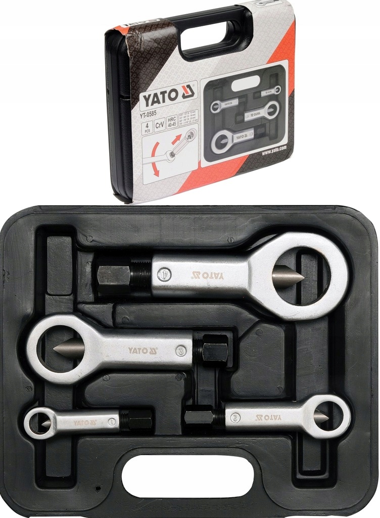 НАБОР РЕЗАКОВ ДЛЯ ГАЕК 4 CZ YATO YT-0585