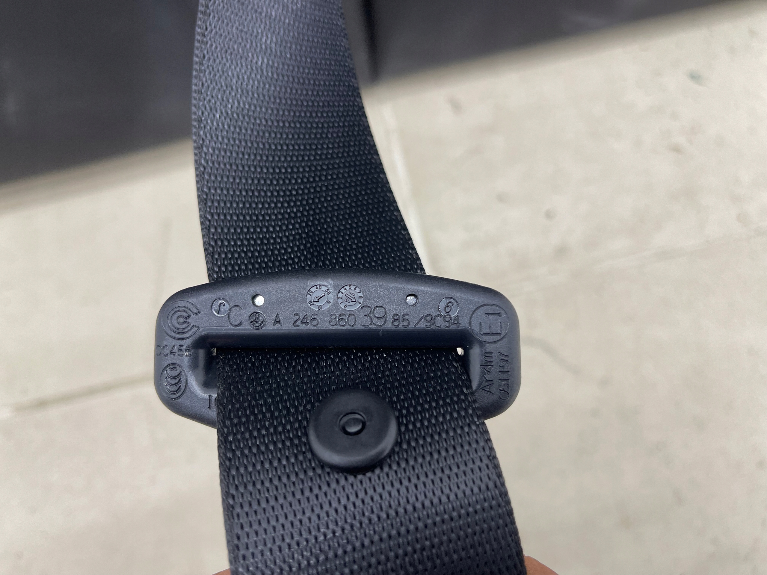 MERCEDES B KLASA W246 OPARCIE rear part left leather