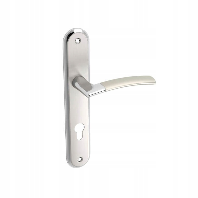 

Klamka Drzwi Wewnętrznych Satyna Chrom Rozst. 90MM