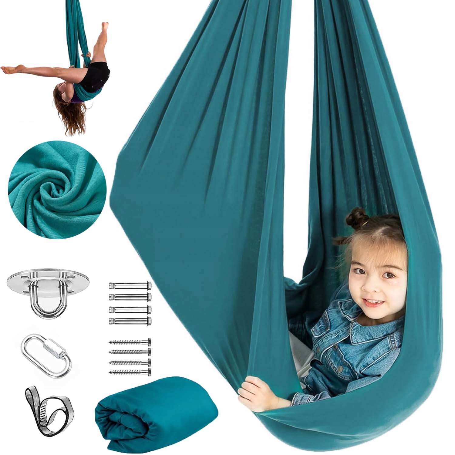 Akrobatická Šála Sada Šátek Aerial Silk Multifunkční 2.8 M Měkký