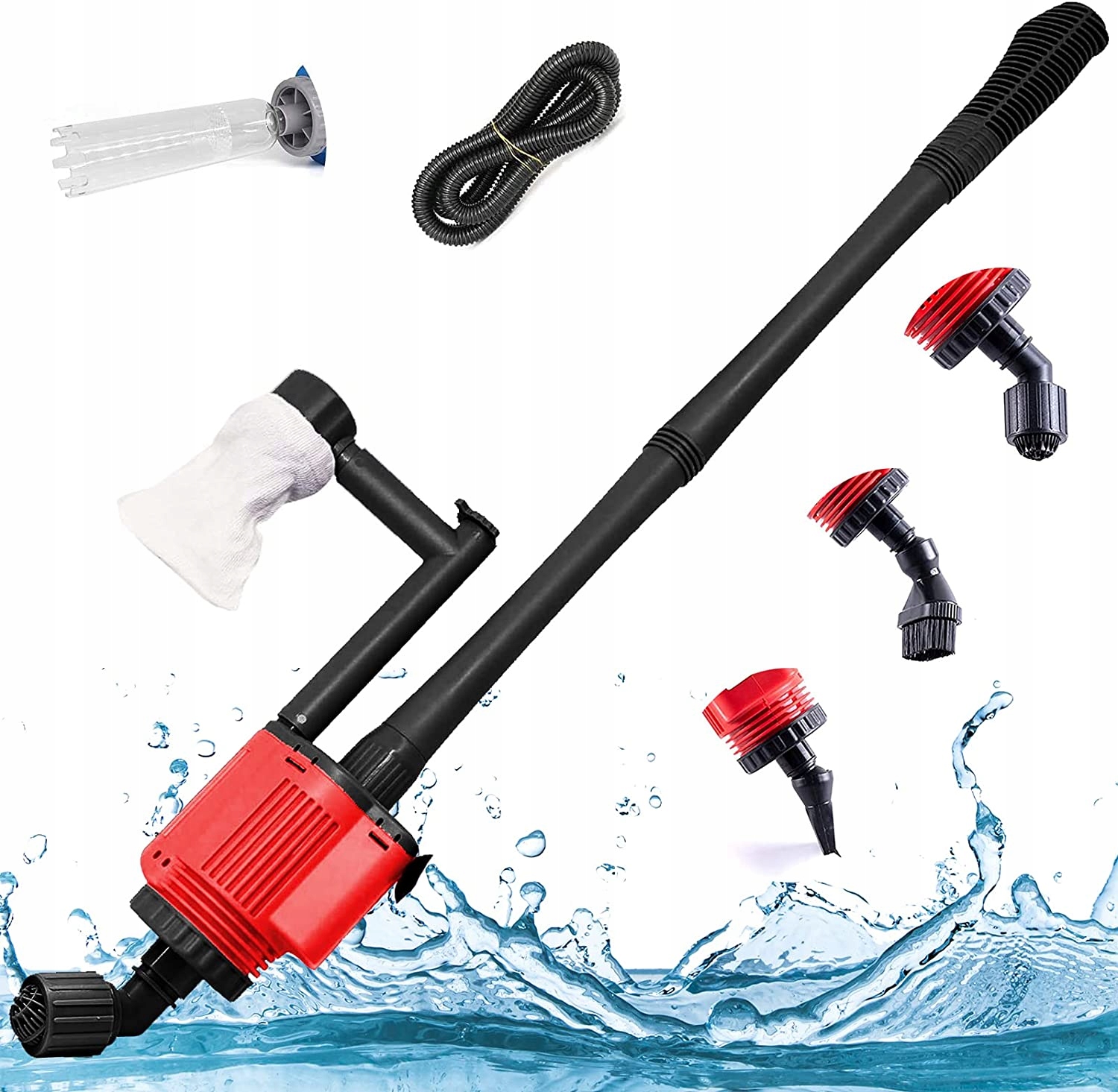Levně Sada Na Čištění Štěrku 6V1 Pro Výměnu Vody, Pískové Akvárium 28W 1800L/H