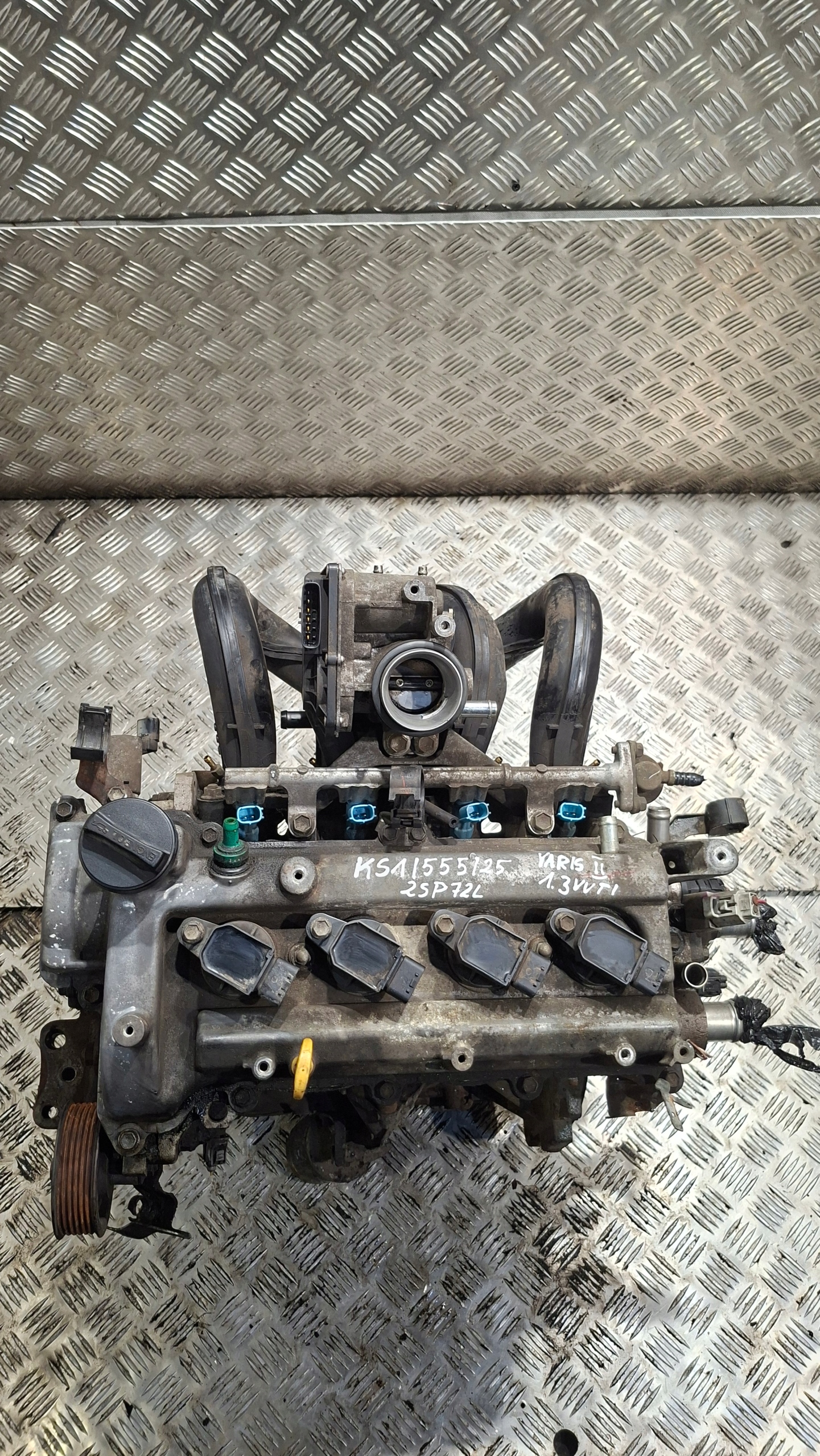 engine pillar unprotected TOYOTA YARIS II 1.3 VVTI 2S-P72L 64KW