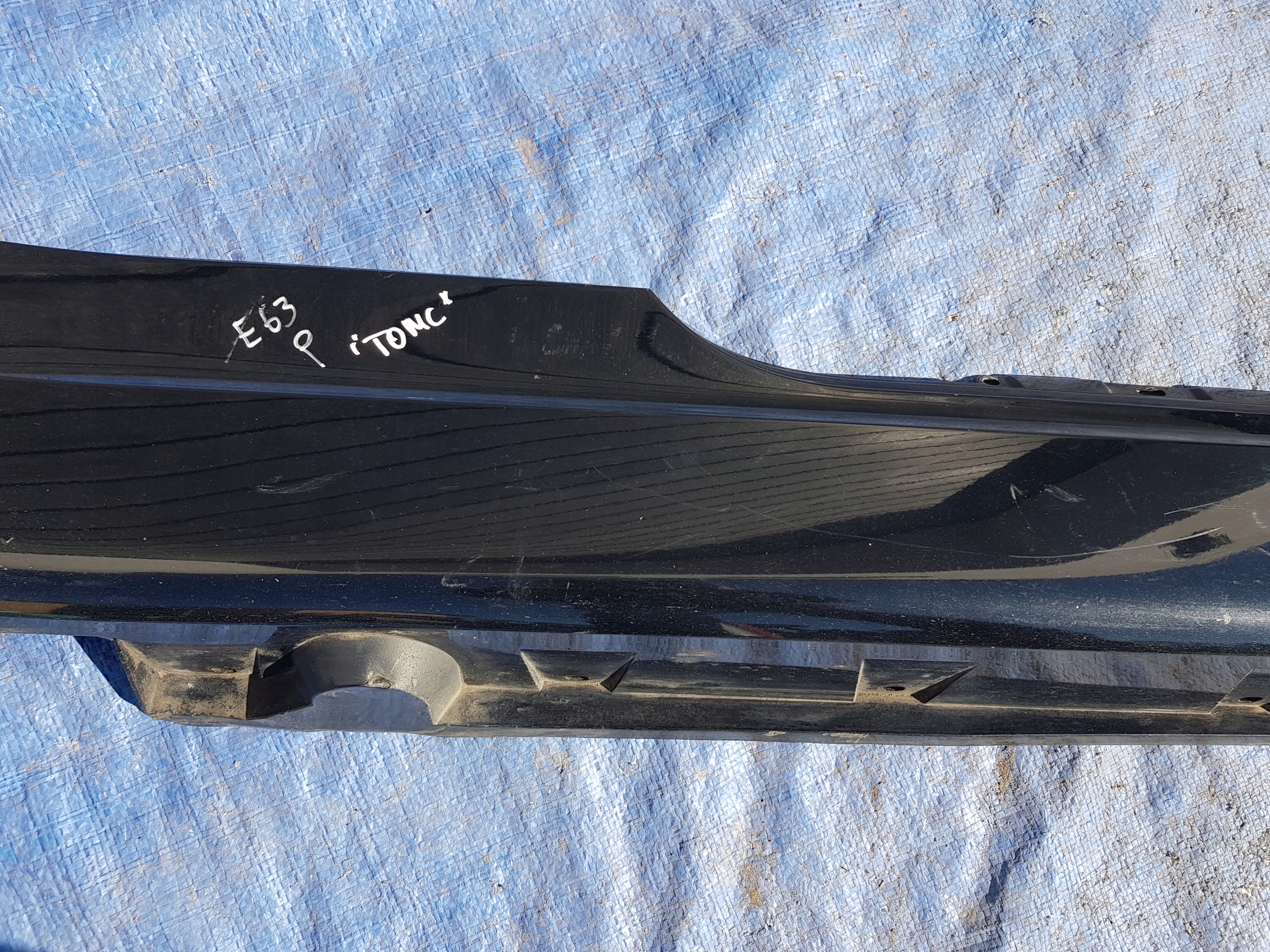 moulding cap of the threshold right threshold BMW E63 E64 475 BLACK SAPPHIRE