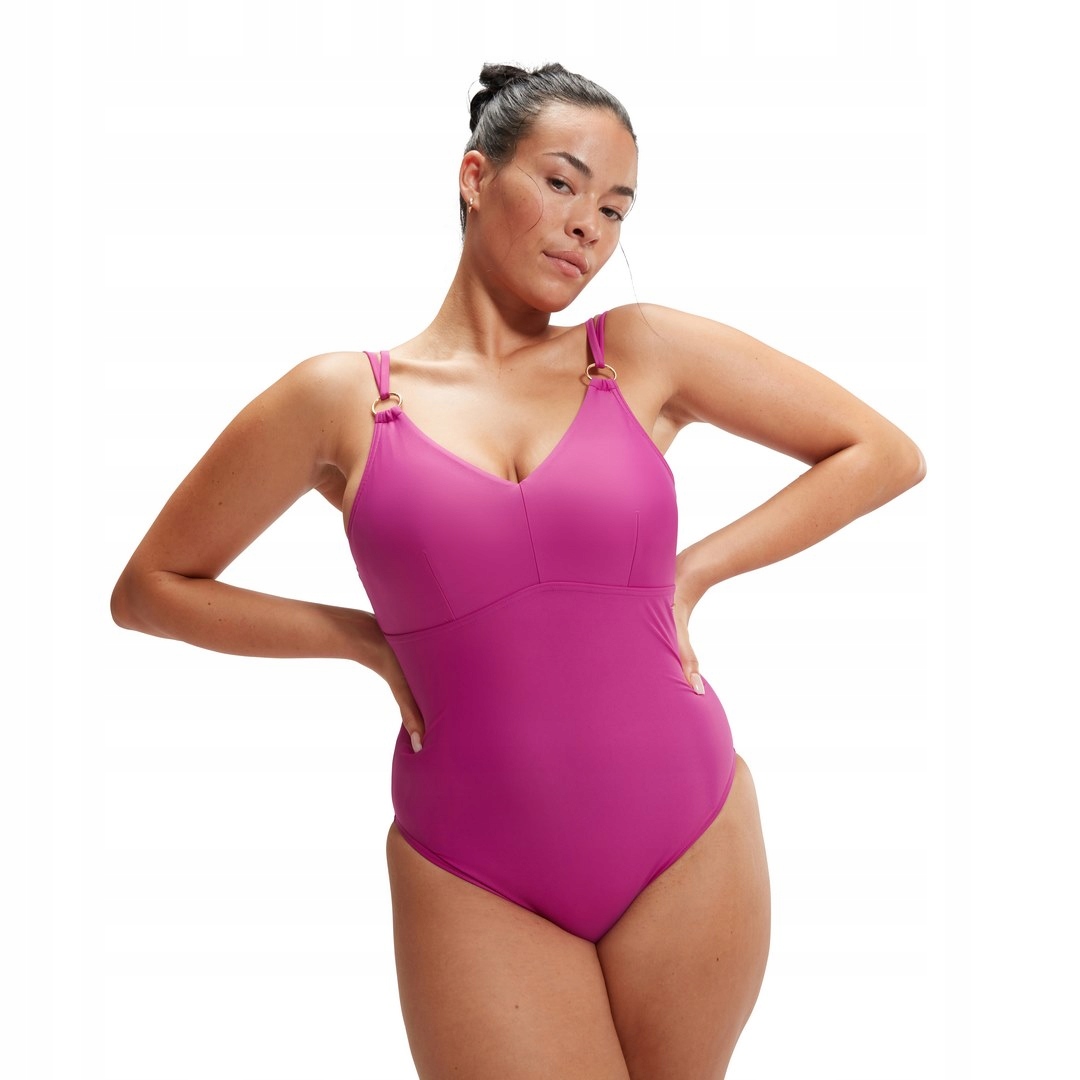 Plavky Speedo Spdscu Strppy 1PC Af Pink 38