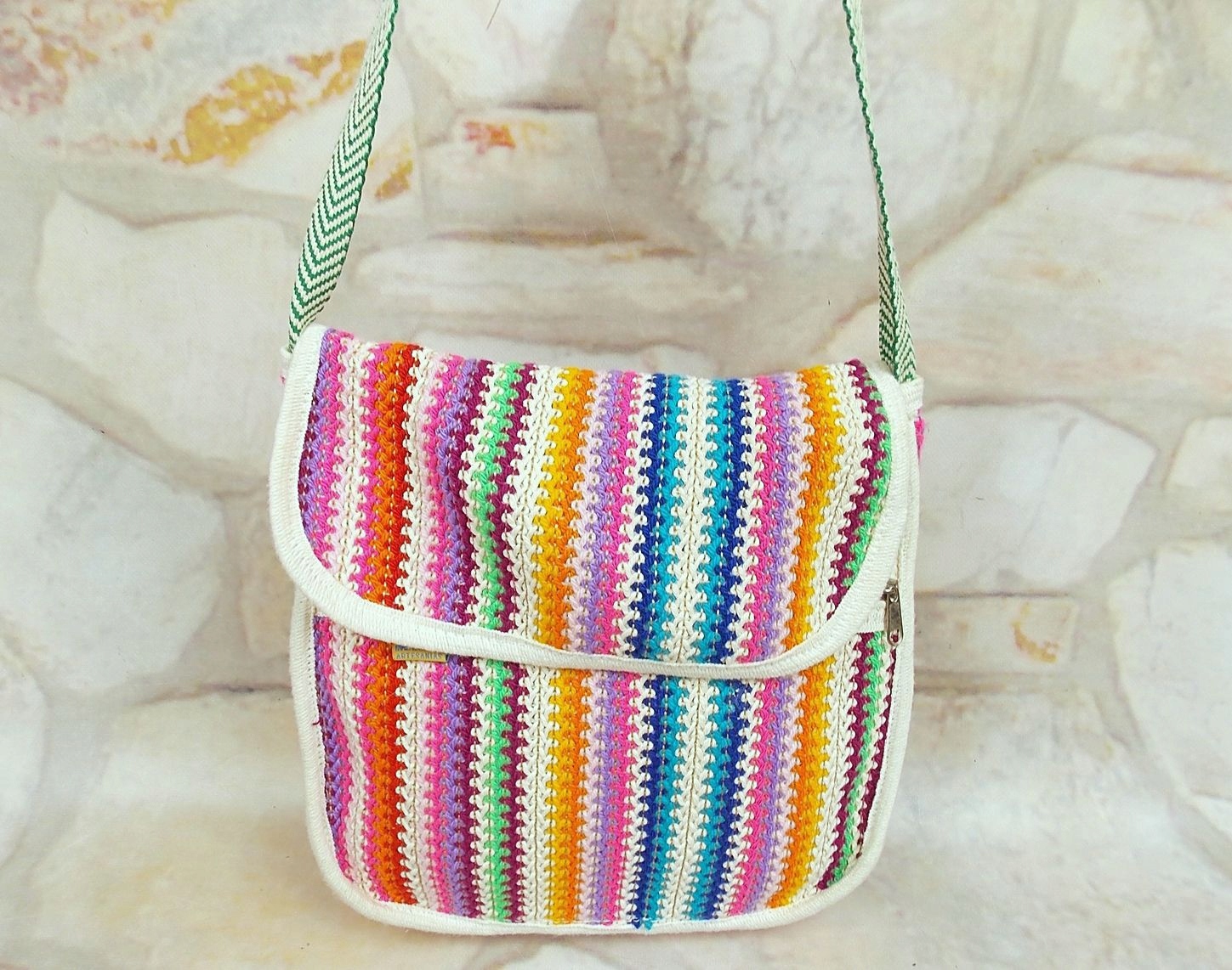 ARTESANIAS ECUADOR kolorowa listonoszka Model ARTESANIAS