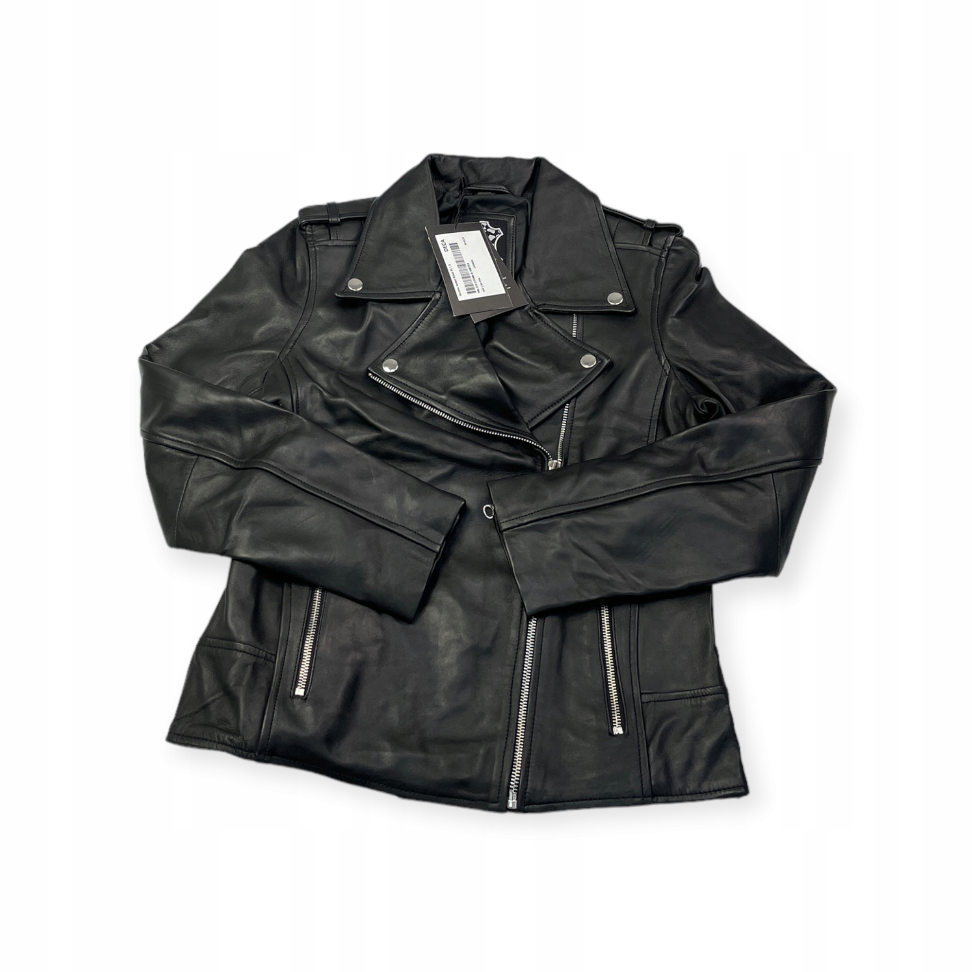 Dámská kožená bunda ramoneska Real Leather S