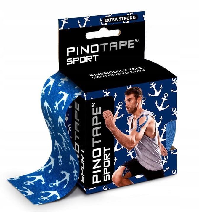 

Taśma kinesio 5cm x 5m Pinotape Sport tejp kotwice