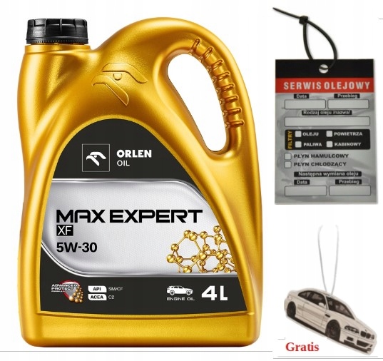 Olej silnikowy Orlen Oil 4 l 5W-30 Xf +zawieszka serwisowa