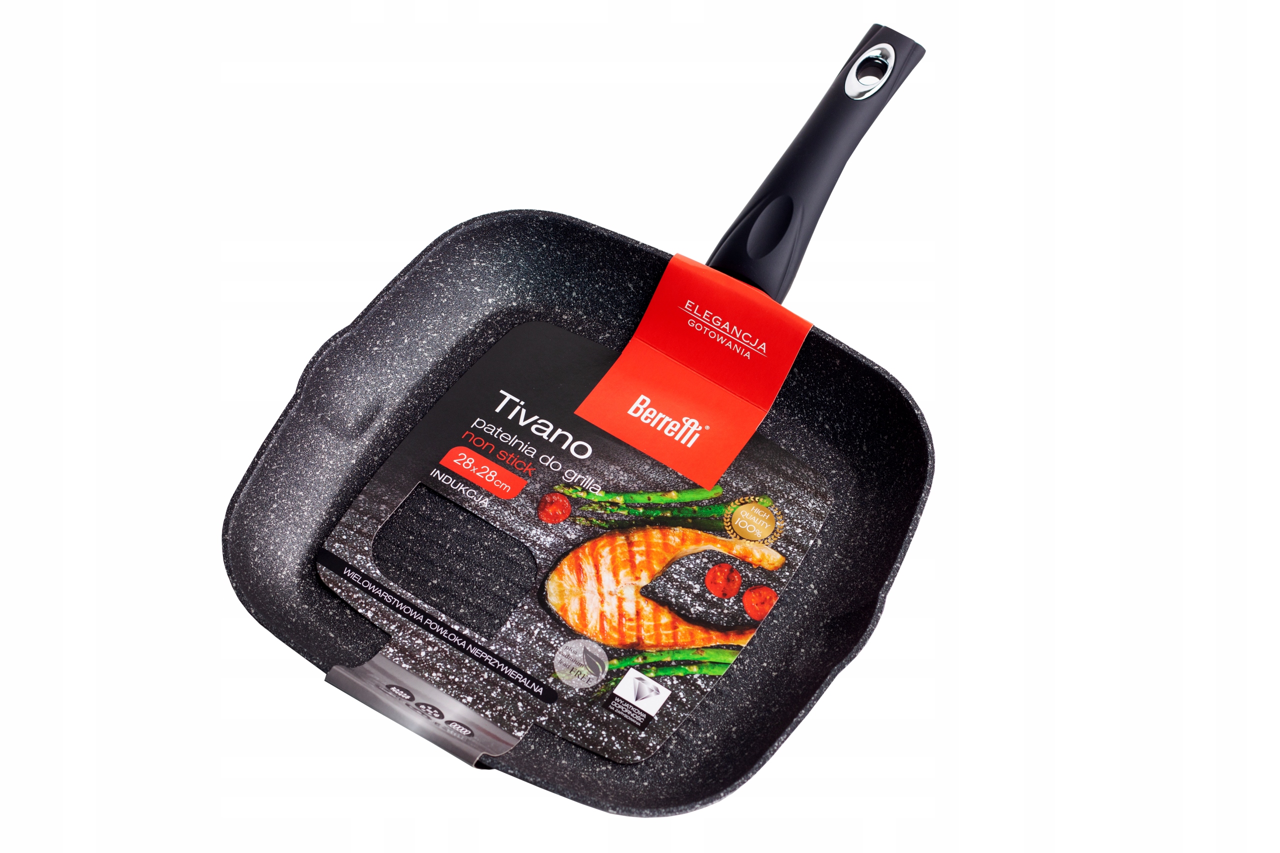 

Patelnia Grillowa Kwadrat Grill Indukcja Gaz 28x28