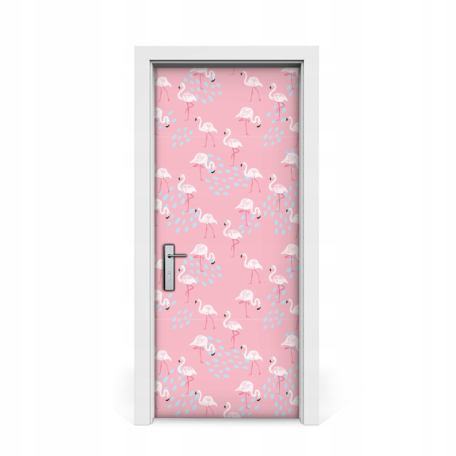 

Nalepka samoprzylepna na drzwi Flamingi 85x205