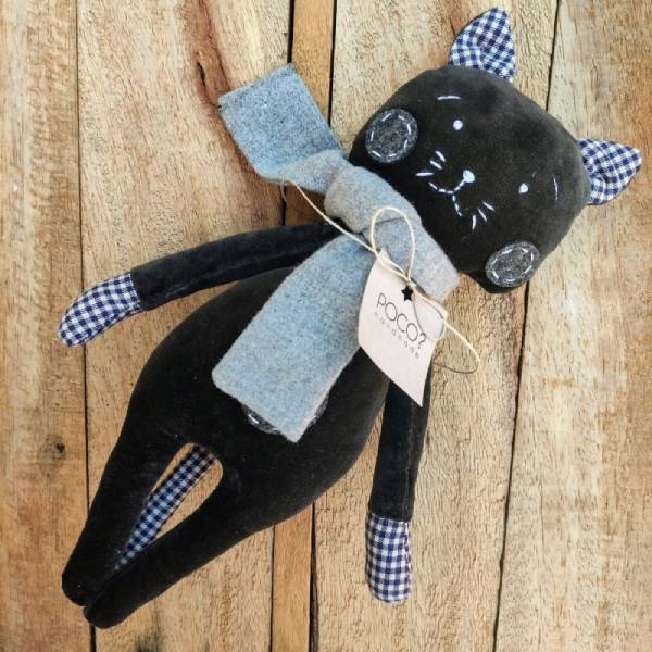 Čokoládová kočka s mřížkou, mazlíček, plyšák