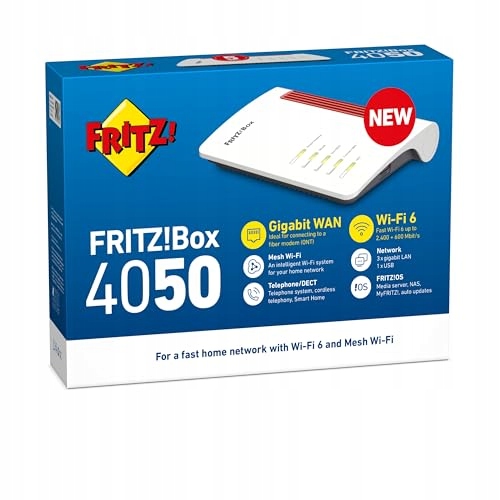 AVM FRITZBOX 4050 Router WLAN 6 Dual Band 3000 Mbit/s VPN VOIP DECT — miniatura 3