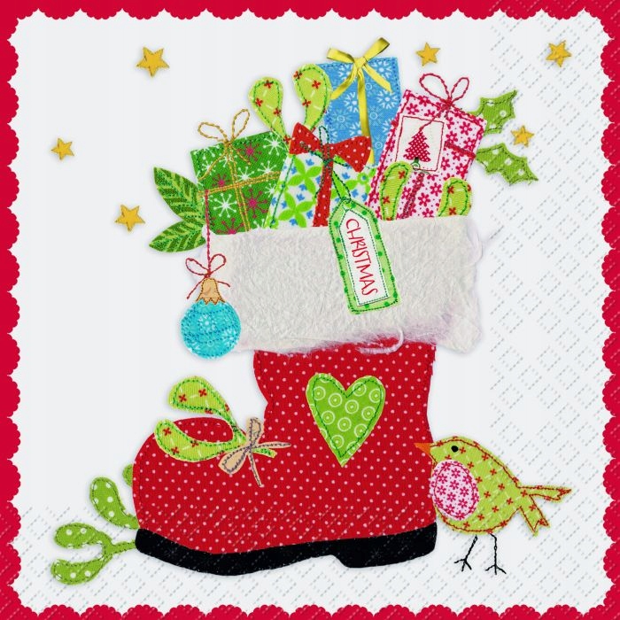 

Serwetki 33 x 33 cm 20 szt., But Św. Mikołaja