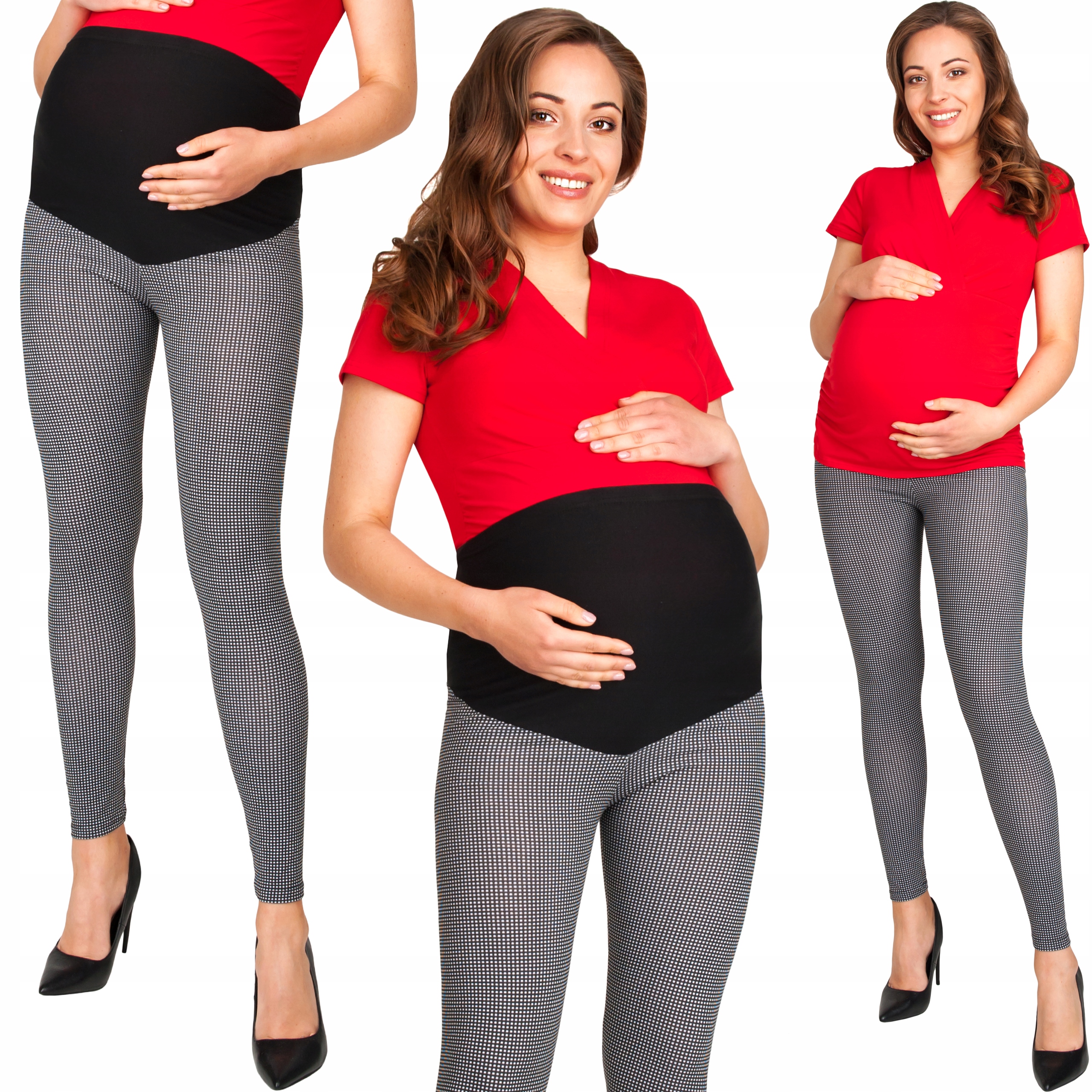 LEGINSY CIĄŻOWE GETRY ROZM XL LEGGINSY Z PANELEM