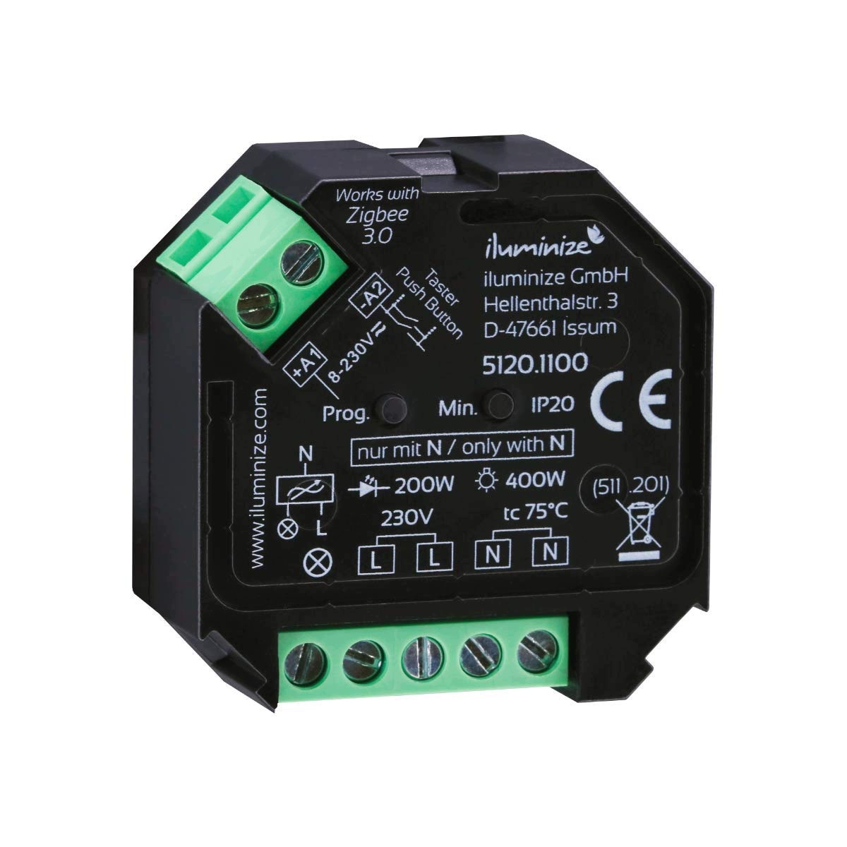 Iluminize Zigbee 3.0 mini stmívač 1 kanál