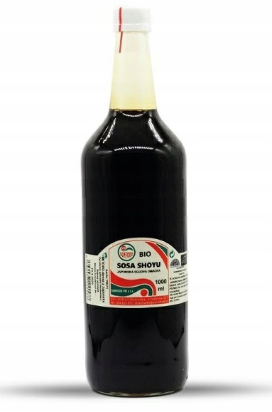 Japonská Originální sójová omáčka Shoyu Bio Ekologická 1 l Sunfood Skleněná Bota