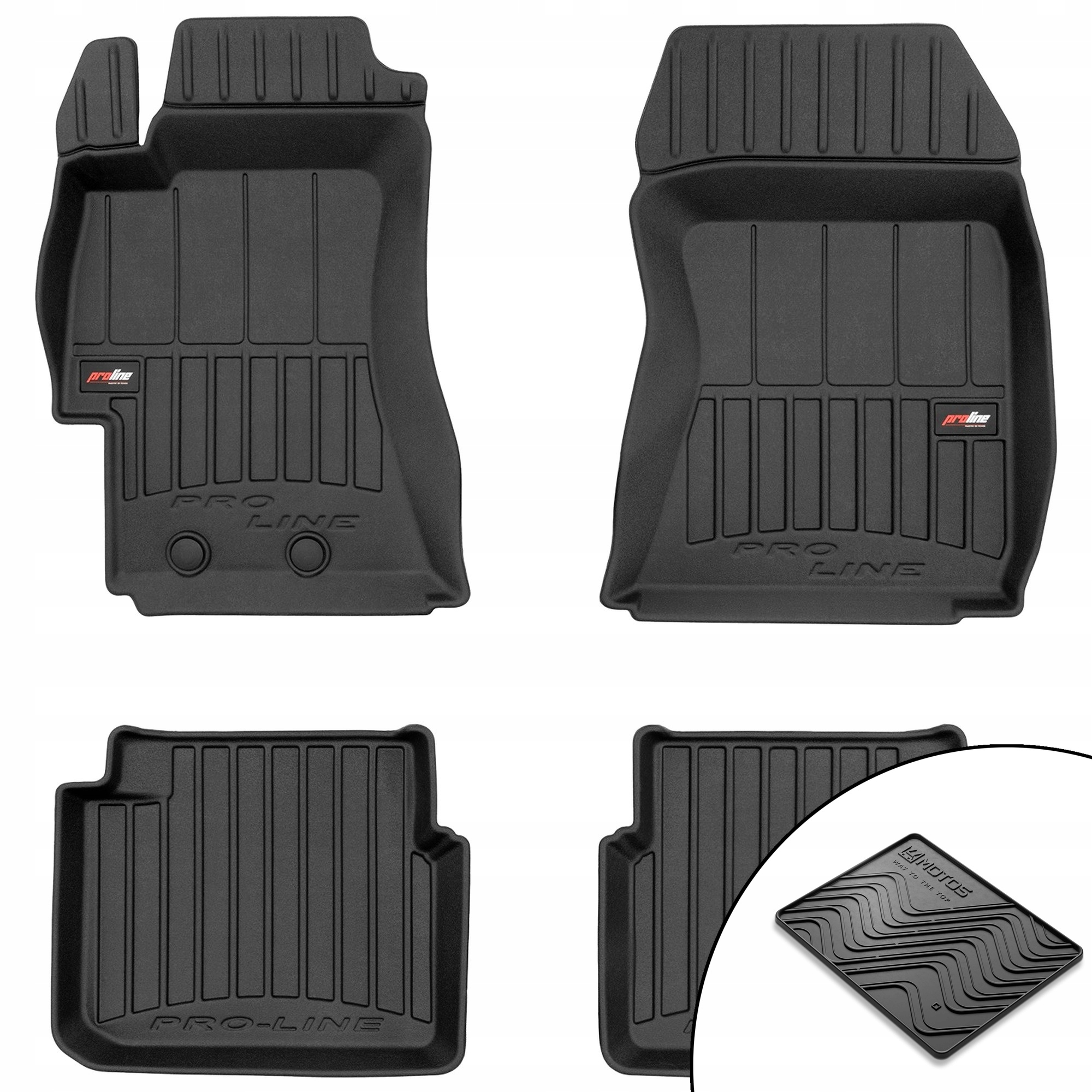 3D gumové rohože Subaru Impreza III 2007-2011 rohož zdarma