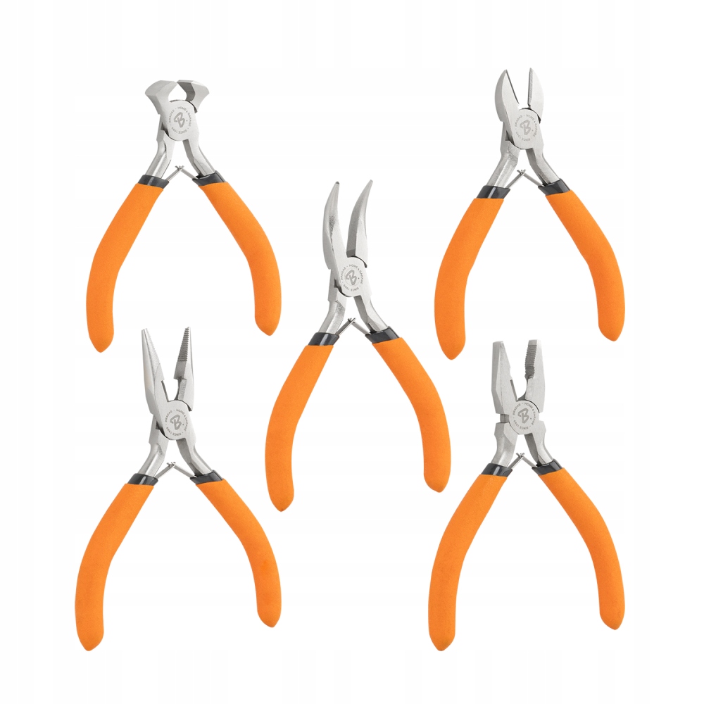 Szczypce Kombinerki Niklowane Zestaw 5szt Classic Mini DIY-PL21/2SET Bradas