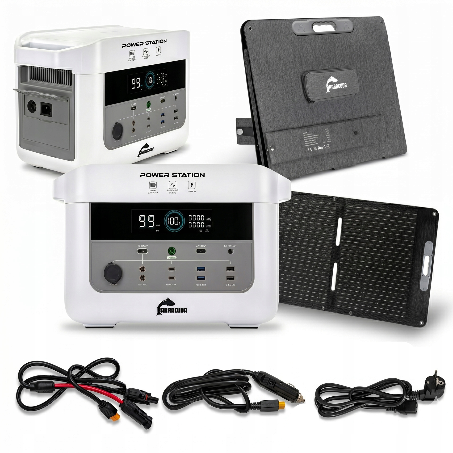 Stacja zasilania 1200W 1075Wh 230V magazyn energii Panel Solarny 300W