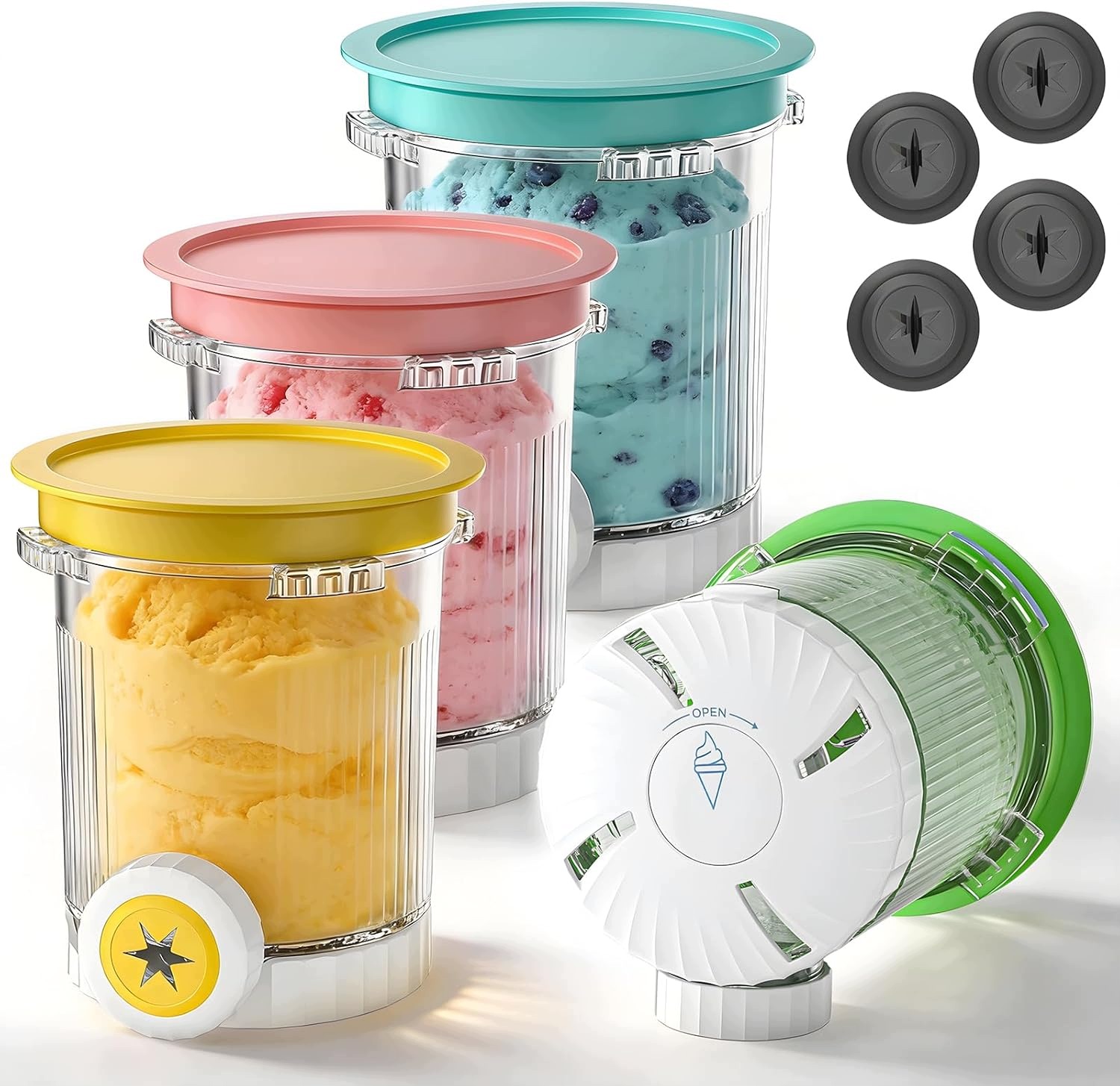 Nádoby Na Zmrzlinu Ninja Swirl Creami 480 ML NC700 NC701EU Komplet 2 Ks