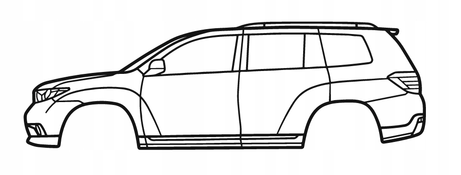 nástěnná dekorace Obraz Auto Toyota Highlander 2ND Gen (XU40) 2008