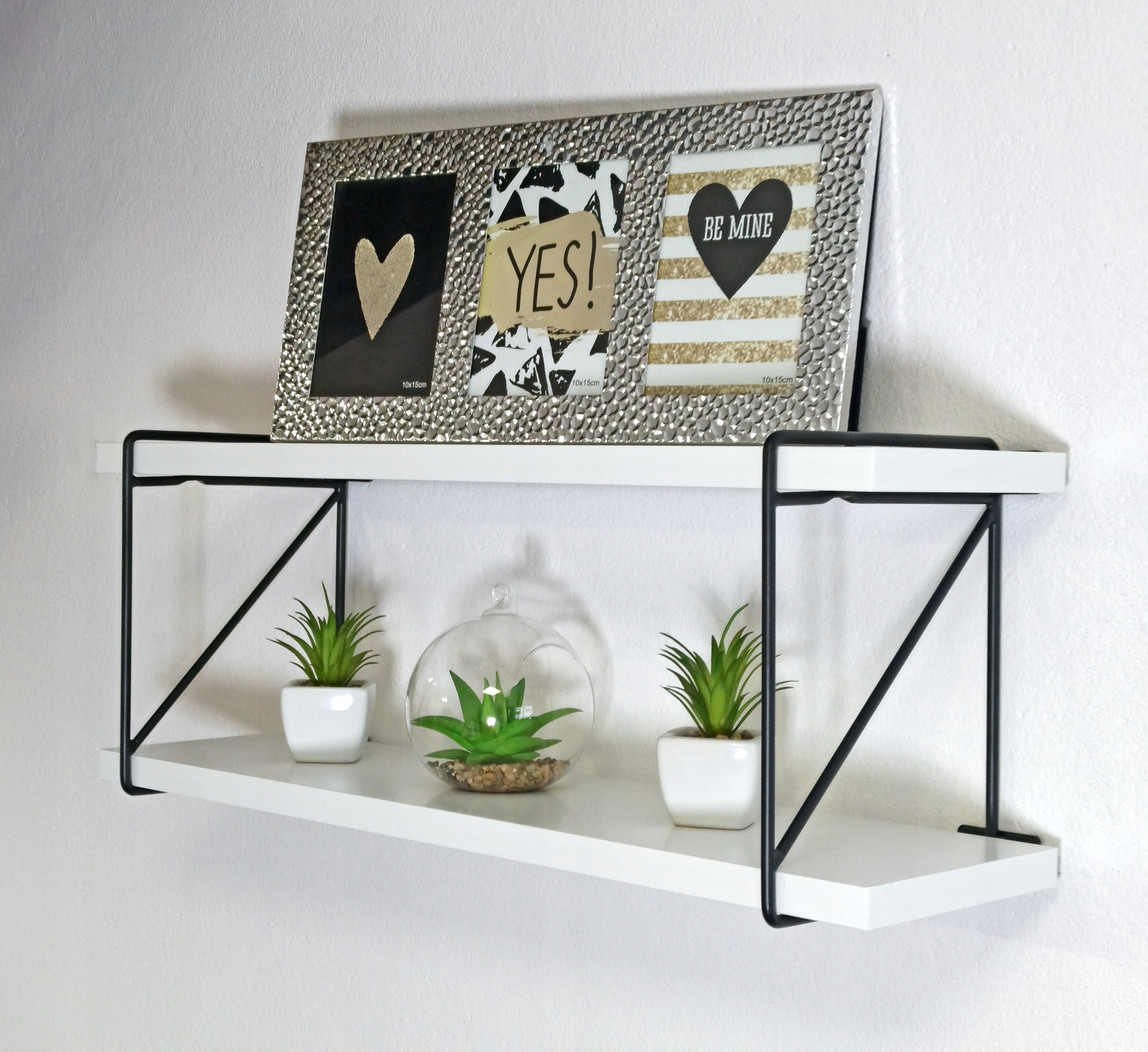 PÓŁKA ŚCIENNA WISZĄCA NOWOCZESNA BIAŁA Kod producenta 85214