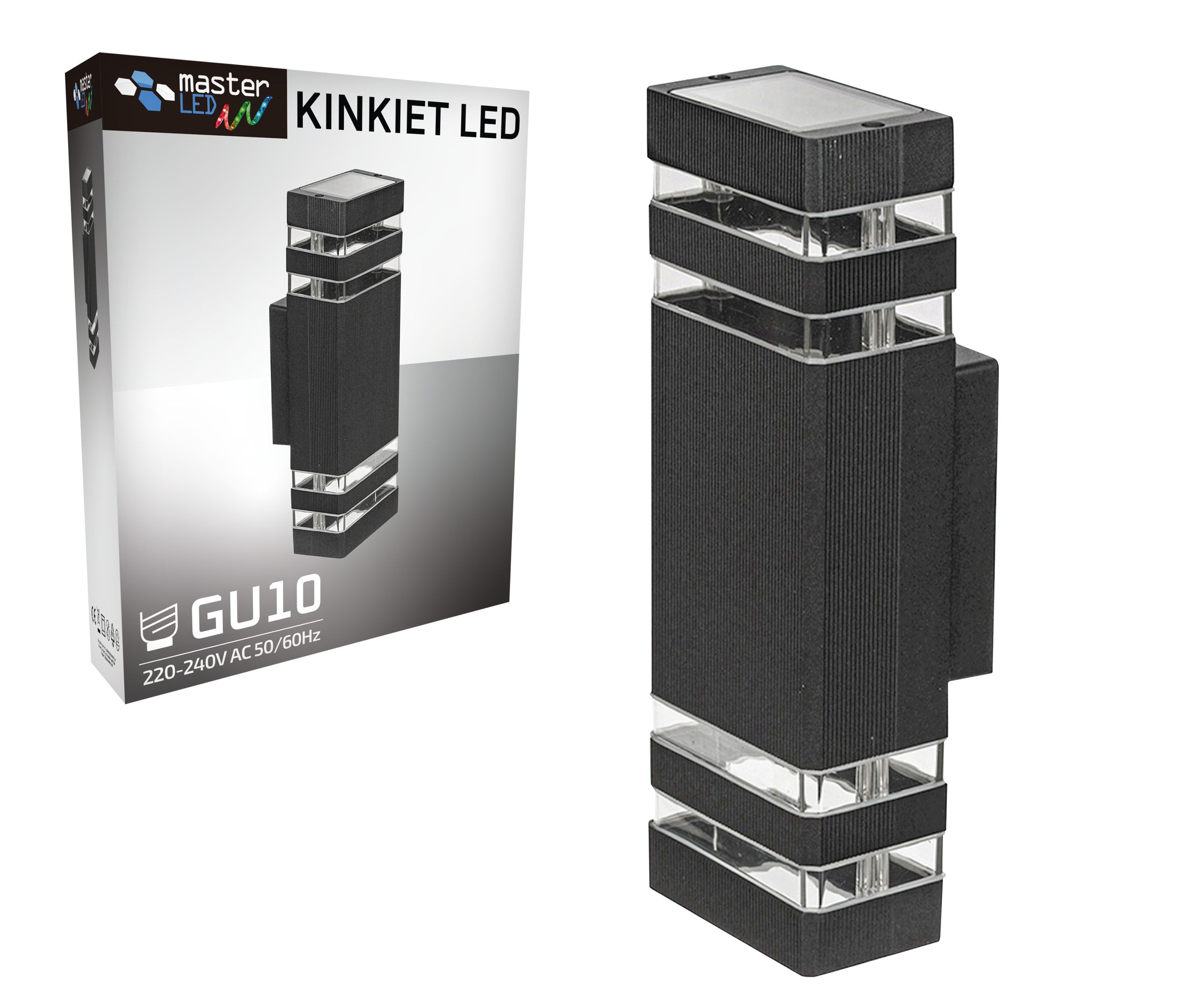 Kinkiet zewnętrzny lampa ogrodowa zewnętrzna elewacyjna ścienna GU10 LED